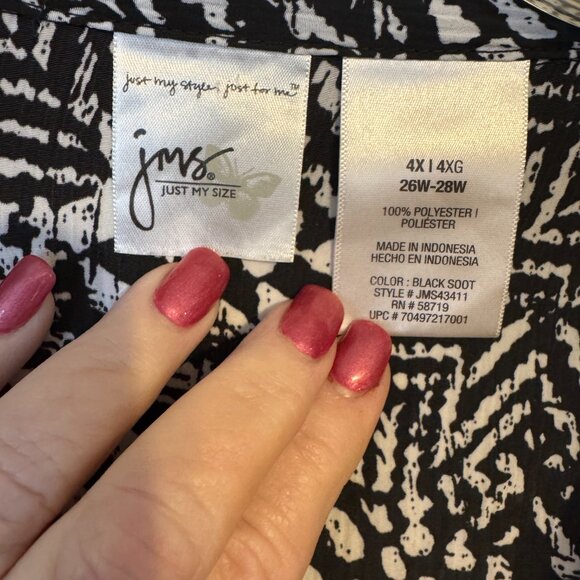 ❤️BLACK/WHITE MOCK TWINSET SIZE: 4X - Picture 7 of 7